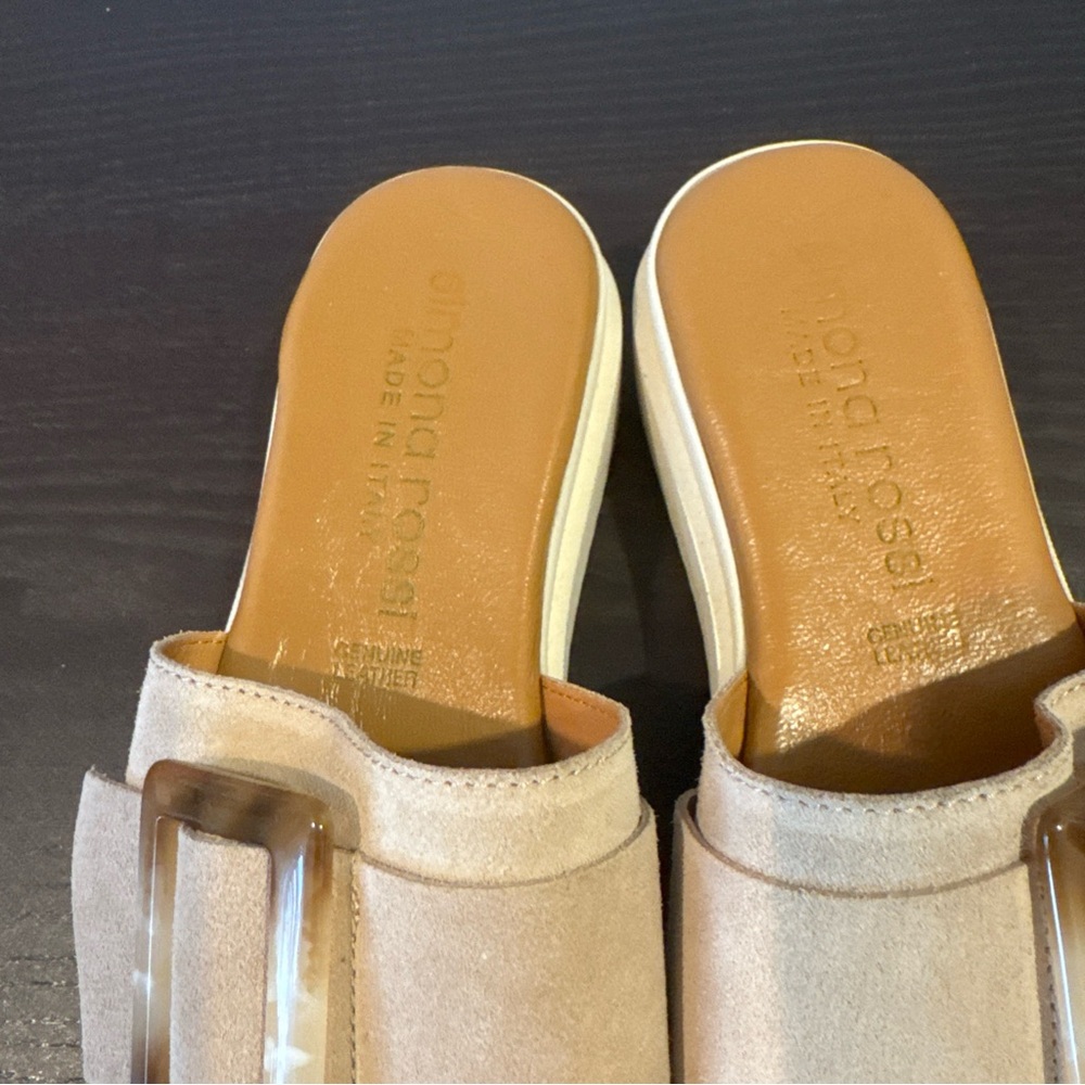 Beige Mules with Buckle by - Picture 5 of 9